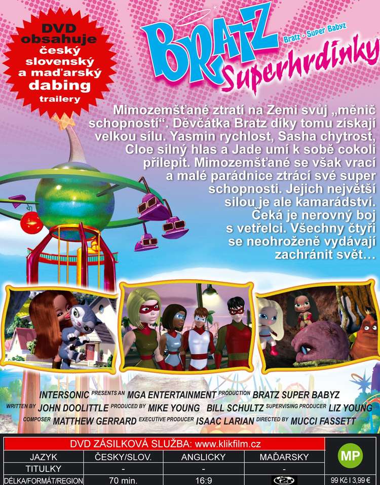 BRATZ Superhrdinky DVD