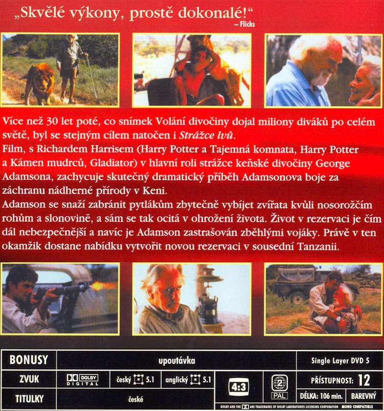 STRÁŽCE LVŮ dvd