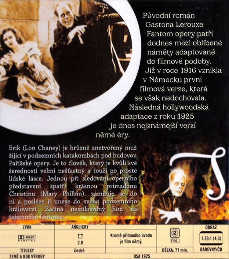 Fantom opery dvd